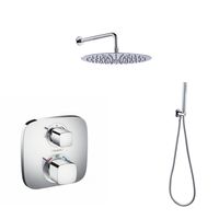 Hansgrohe Ecostat E inbouw doucheset met 30cm douchekop en wandarm chroom