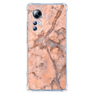 Xiaomi 12 Lite Anti-Shock Hoesje Marmer Oranje