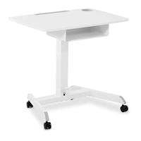 Fromm & Starck Star_LDS_10 laptoptafel, 80 x 56 cm, 0-30° kantelbaar, laptopstandaard, laptoptafel, in hoogte verstelbaar, laptoptafel, laptoptafel met wieltjes