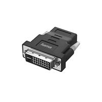 Hama DVI naar HDMI-adapter (monitoradapter 4K Ultra HD, compacte adapter DVI-stekker – HDMI-koppeling, videoadapter voor pc, notebook voor aansluiting op monitor, tv, beamer)