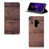 Samsung Galaxy S9 Plus Book Wallet Case Old Wood