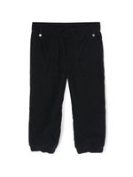 Moncler Enfant logo-appliqué trousers - Bleu