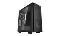 DeepCool CK560 Midi-tower Behuizing, Gaming-behuizing Zwart 4 voorgeïnstalleerde LED-ventilators - thumbnail