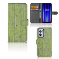 OnePlus Nord CE 2 Book Style Case Green Wood - thumbnail