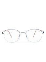 Lindberg lunettes de vue Robin K25 à monture ronde - Marron