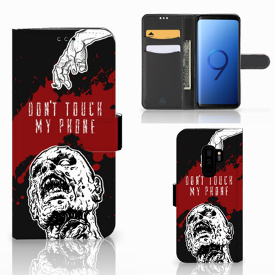 Samsung Galaxy S9 Plus Portemonnee Hoesje Zombie Blood Samsung Galaxy S9 Plus Portemonnee Hoesje Zombie Blood