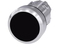 Siemens SIRIUS ACT 3SU1050-0AB10-0AA0 Druktoets Metalen frontring, Hoogglans, Bedieningsknop vlak Zwart 1 stuk(s)