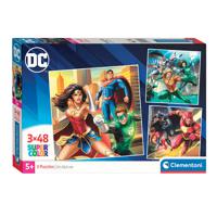 Clementoni Legpuzzel Super Color Vierkant Justice League, 3x48st. - thumbnail