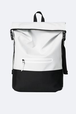 Rains Buckle Rolltop Rucksack - Off White Rains Buckle Rolltop Rucksack - Off White