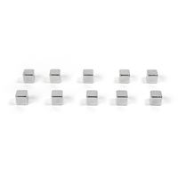 Trendform Magnet Kubiq - zilver - set van 10 stuks - thumbnail