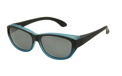 FitOfar overzetzonnebril blauw dames met grijze lens Vz0027lv FitOfar overzetzonnebril blauw dames met grijze lens Vz0027lv