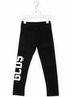 Gcds Kids pantalon de jogging à logo imprimé - Noir