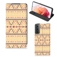 Samsung Galaxy S21 Hoesje met Magneet Aztec Yellow - thumbnail