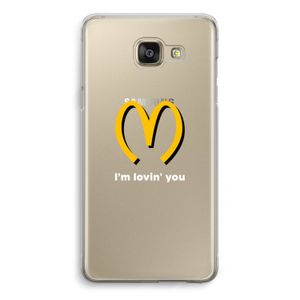 I'm lovin' you: Samsung Galaxy A5 (2016) Transparant Hoesje