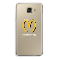 I'm lovin' you: Samsung Galaxy A5 (2016) Transparant Hoesje - thumbnail