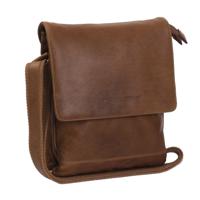 Chesterfield Schoudertas met Overslag Milou Cognac