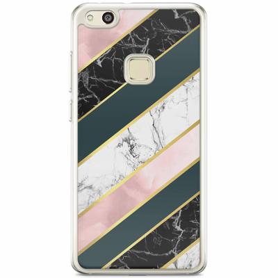 Huawei P10 Lite siliconen hoesje - Marble stripes