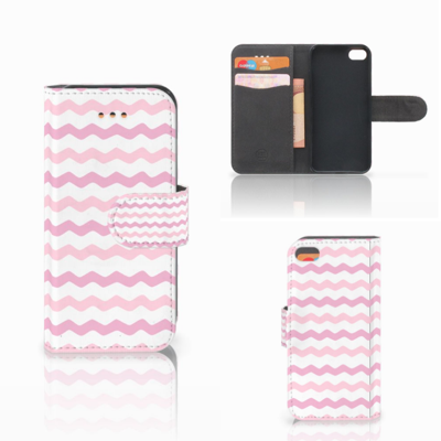 Apple iPhone 5C Telefoon Hoesje Waves Roze Apple iPhone 5C Telefoon Hoesje Waves Roze