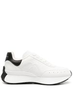 Alexander McQueen baskets Sprint Runner en cuir - Blanc - thumbnail