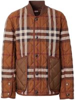 Burberry veste matelassée à motif Vintage Check - Marron - thumbnail