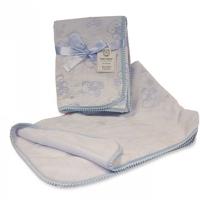Snuggle Baby babydeken beertjes 75 x 100 cm blauw