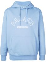 Palace sweat à capuche à logo imprimé - Bleu