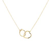 TFT Collier Geelgoud Hart Ring Zirkonia 0,8 mm x 40-42-44 cm