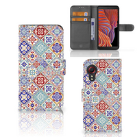 Samsung Galaxy Xcover 5 Bookcase Tiles Color - thumbnail