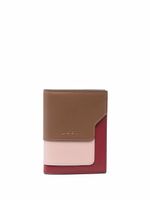 Marni portefeuille pliant colour block - Rose