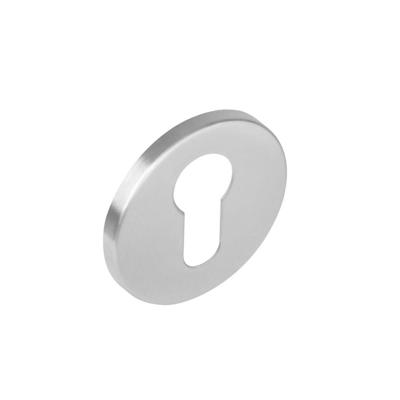 Rozet met profielcilindergat verdekt 50x4mm RVS Rozet met profielcilindergat verdekt 50x4mm RVS