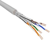 Cat6 S/FTP Kabel - patchkabel - AWG26 - LSZH - Licht Grijs - 500m - soepel