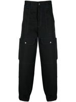 MSGM pantalon à coutures contrastantes - Noir