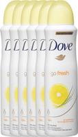 Dove go fresh grapefruit Women - deodorant spray - 6 x 150ml - Voordeelverpakking