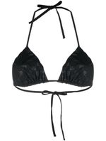 MISBHV haut de bikini dos-nu à motif monogrammé - Noir - thumbnail