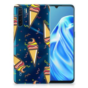 OPPO A91 Siliconen Case Icecream