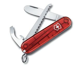 Victorinox 0.2373.T 0.2373.T Zwitsers zakmes Aantal functies 9 Rood (transparant)