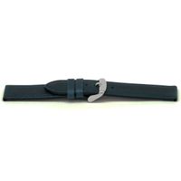 Horlogeband Universeel E629 Leder Blauw 16mm - thumbnail