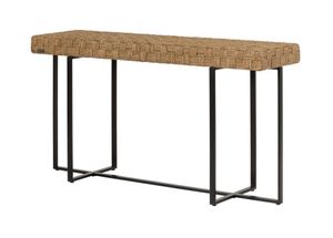 MUST Living Sidetable Chess Abaca, 140cm - Bruin, Zwart