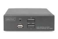 Digitus DS-12870 KVM-switch 2 + 1 poorten HDMI Afstandsbediening, Toetsenbord 3840 x 2160 Pixel - thumbnail