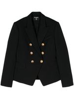 Balmain blazer en laine à boutonnière croisée - Noir