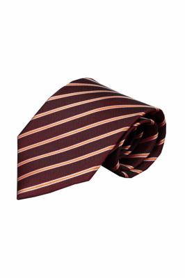 Bruine zijden stropdas Albano 01 Bruine zijden stropdas Albano 01