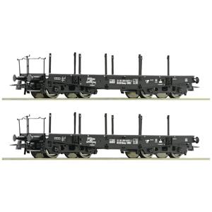 Roco 6600031 H0 2-delige set wagons voor zware lasten van de DR