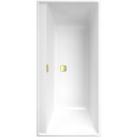 Villeroy & Boch Collaro bad rechthoek 160x75cm met badwaste gold white UBA160COR2JV-01