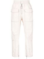 MARANT pantalon cargo à surpiqûres contrastantes - Tons neutres