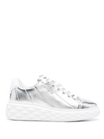 Jimmy Choo baskets Diamond Light Maxi/F en cuir - Argent - thumbnail