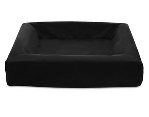 Bia bed royal fluweel hoes hondenmand zwart bia-2 60x50x12,5 cm