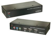 LINDY 39377 Cat.5 KVM Extender Classic DVI USB Audio, 50 m