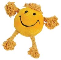 HAPPY PET HAPPY FACES PLUCHE SMILEY GEEL 29X26X8 CM