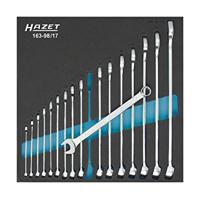 Hazet 163-98/17 Ring-steeksleutelset 17-delig Sleutelbreedte (metrisch) (alleen voor ADT) 6 - 24 mm