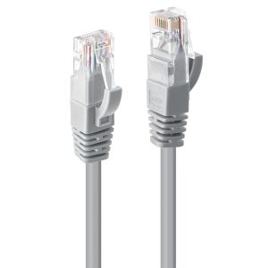 LINDY 48007 RJ45 Netwerkkabel, patchkabel CAT 6 U/UTP 10.00 m Grijs 1 stuk(s)